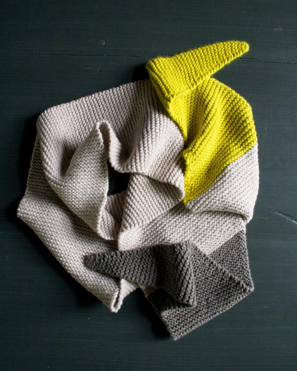 Color Tipped Scarf in New Colors + New Yarns | Purl Soho