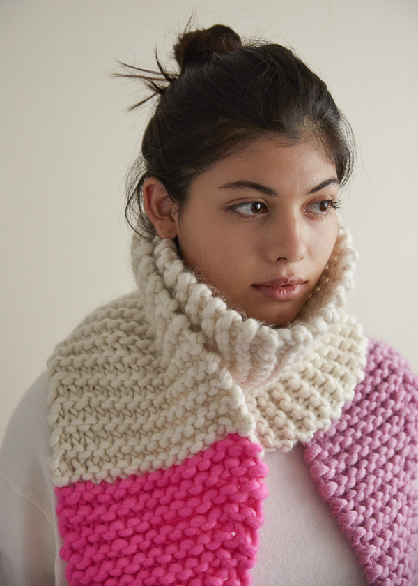 Color Tipped Scarf in Gentle Giant | Purl Soho