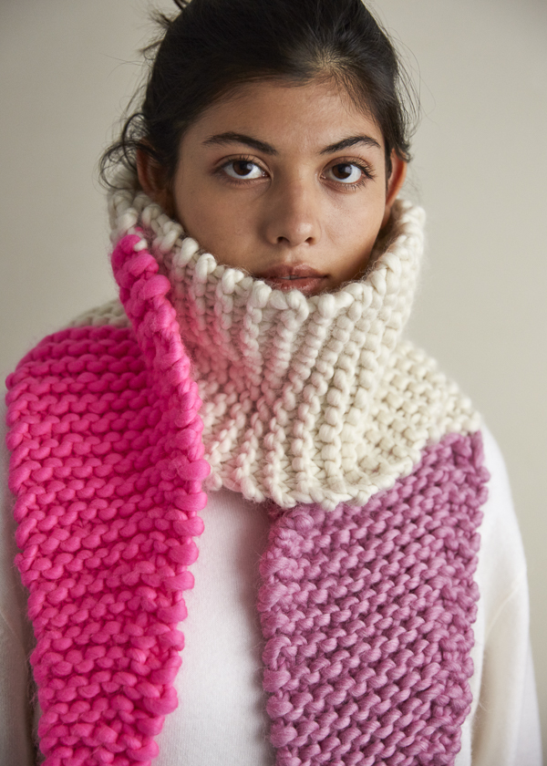 Color Tipped Scarf in Gentle Giant | Purl Soho