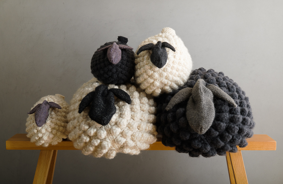 Bobble Sheep Pillow In Partridge | Purl Soho