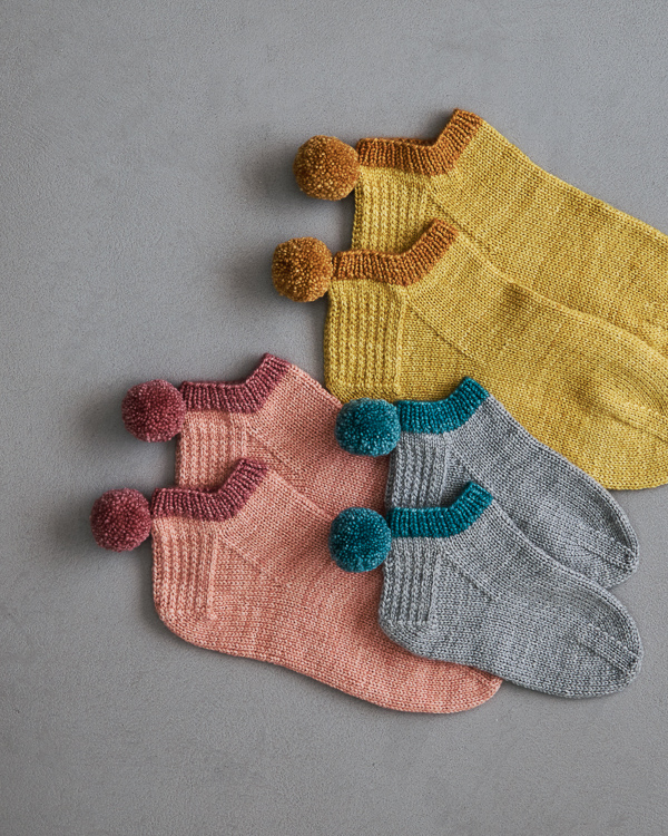 Pom Pom Socklets In New Yarn + Sizes | Purl Soho