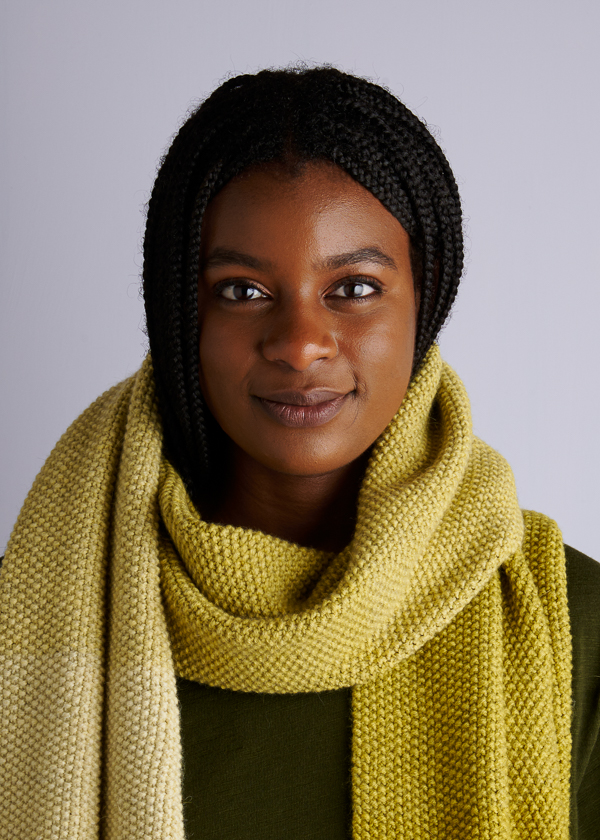 Nine-Note Seed Stitch Wrap in New Colors | Purl Soho