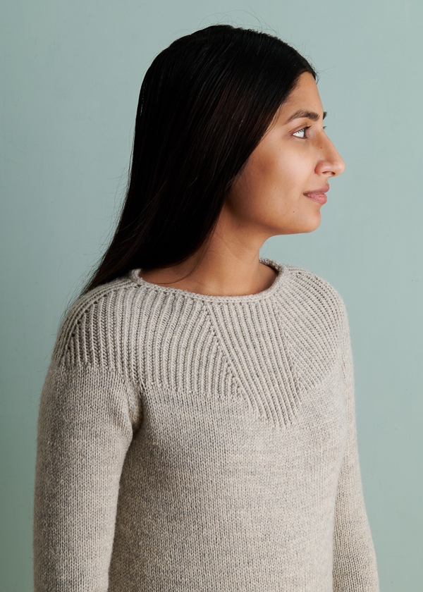 Faceted Yoke Pullover In Knitting Yarn | Purl Soho