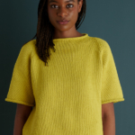 Simple Tee Simple Tee knitting pattern in Purl Soho's June Worsted yarn